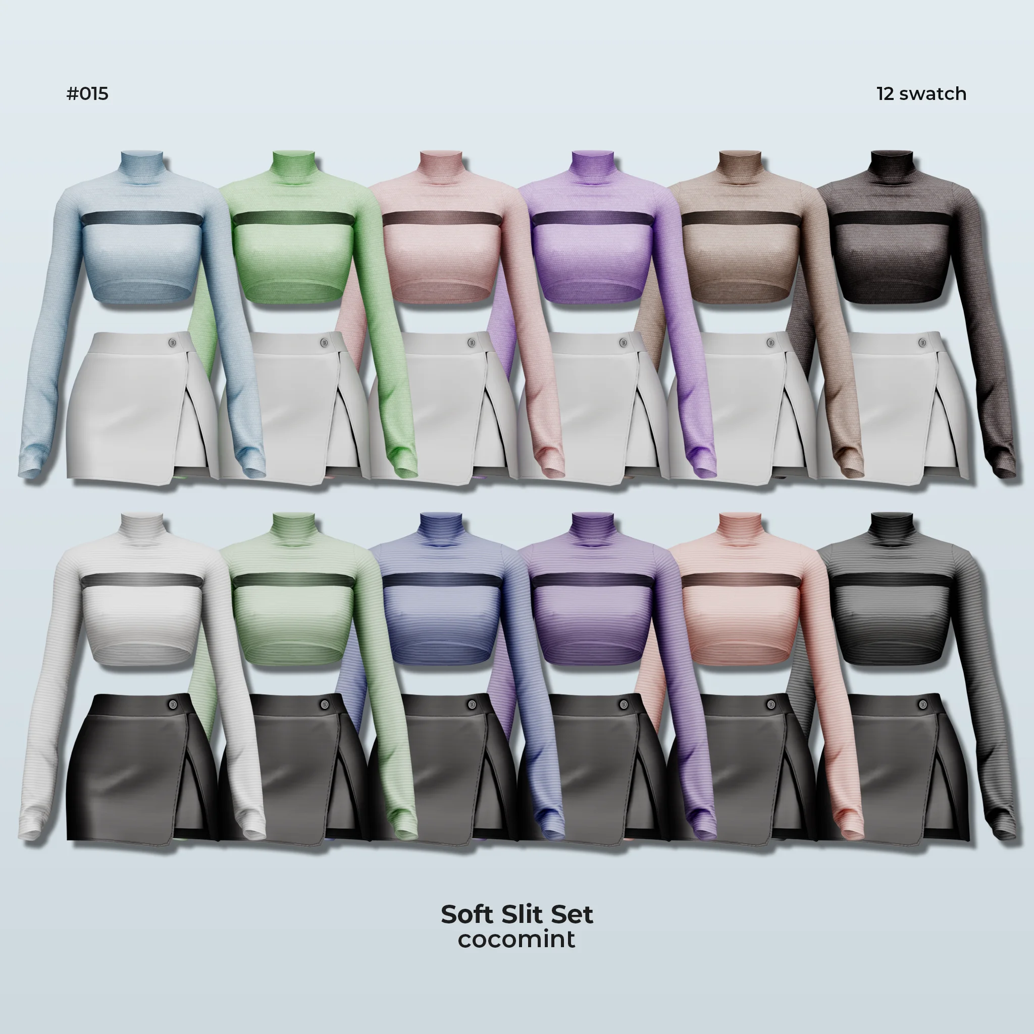 Галерея мода Комплект одежды Soft Slit Set #1